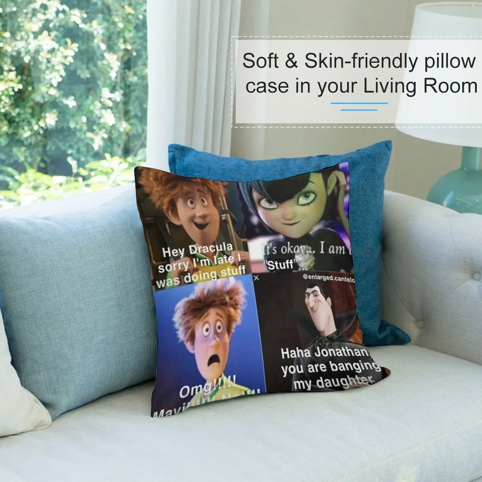 Ха-ха Джонатан ты сбелива моей дочери подушка с комиксами мраморный чехол для
