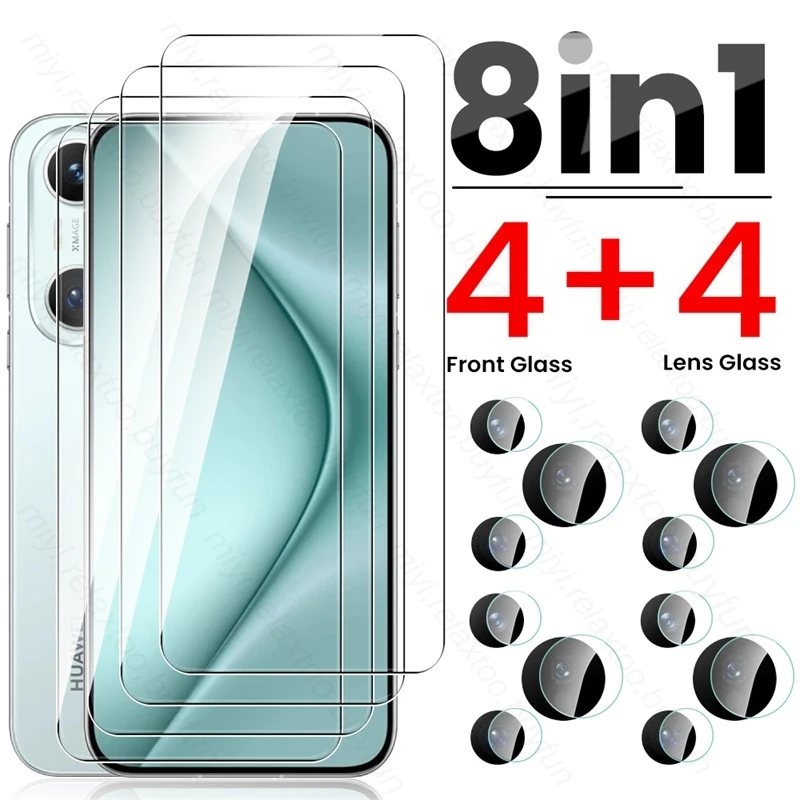 Чехол для телефона Huawei Pura70 8 в 1 из закаленного стекла