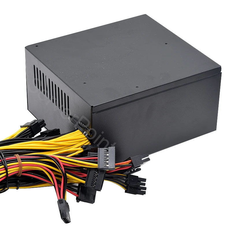 Блок питания ATX 2000 Вт для майнинга всех видов графических машин подключаемый 8GPU 95%