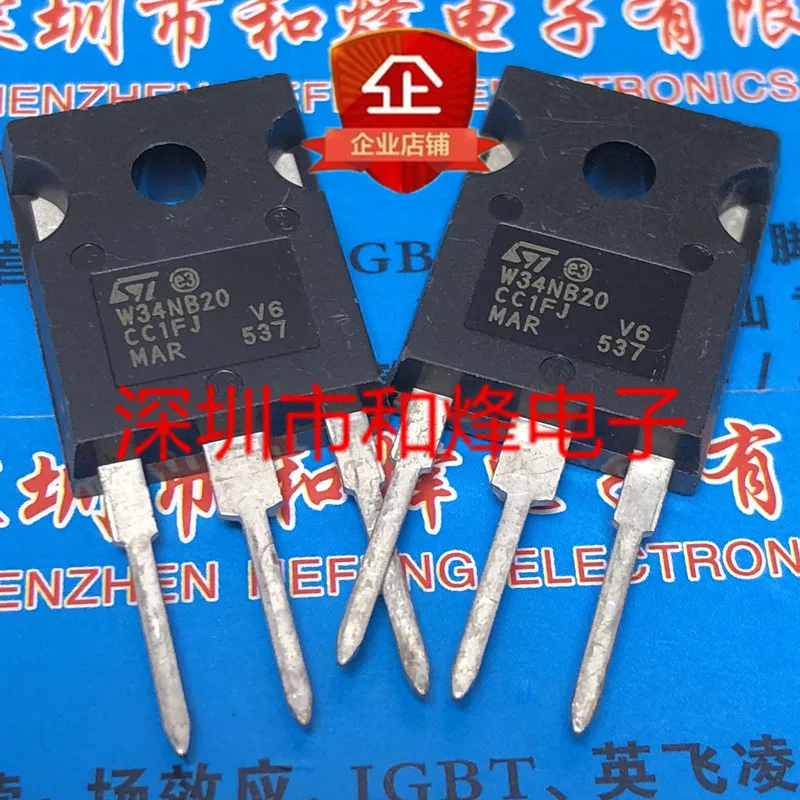 

5PCS-10PCS W34NB20 STW34NB20 TO-247 200V 34A NEW AND ORIGINAL ON STOCK