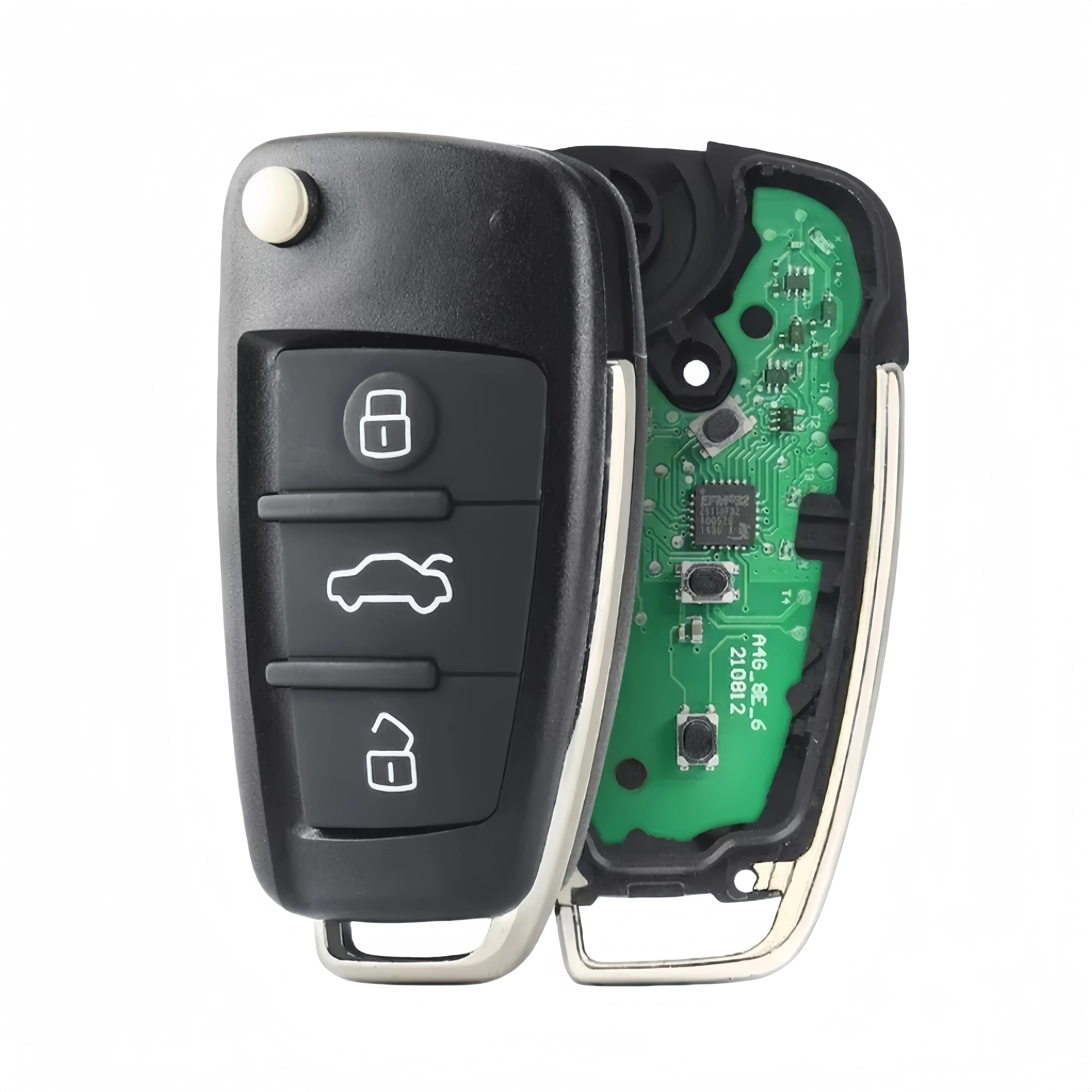 XJMYNB удаленный ключ от машины для Audi 2006-2015 A6 Q7 S6 3 кнопки 8E чип 315 434 868 МГц IYZ 3314 4F 0837220
