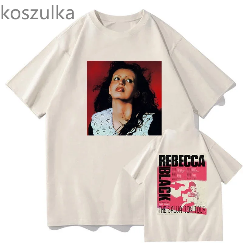 Cotton Tees Rebecca Black Sugar Water Cyanide Printing Tshirts Men/Women Clothes Short Sleeve O-neck Tee-shirt Graphic Shirts
