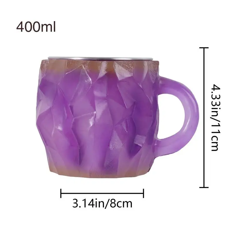 Минеральная хрустальная кофейная чашка legant роскошная минеральная фиолетовая