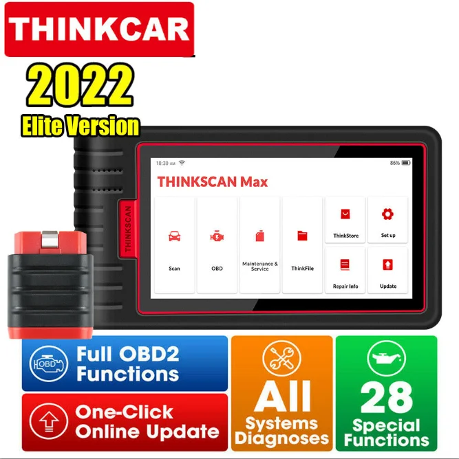 

ThinkCar Thinkscan Max Auto Diagnostic Tool OBD2 Scanner FULL SYSTEM