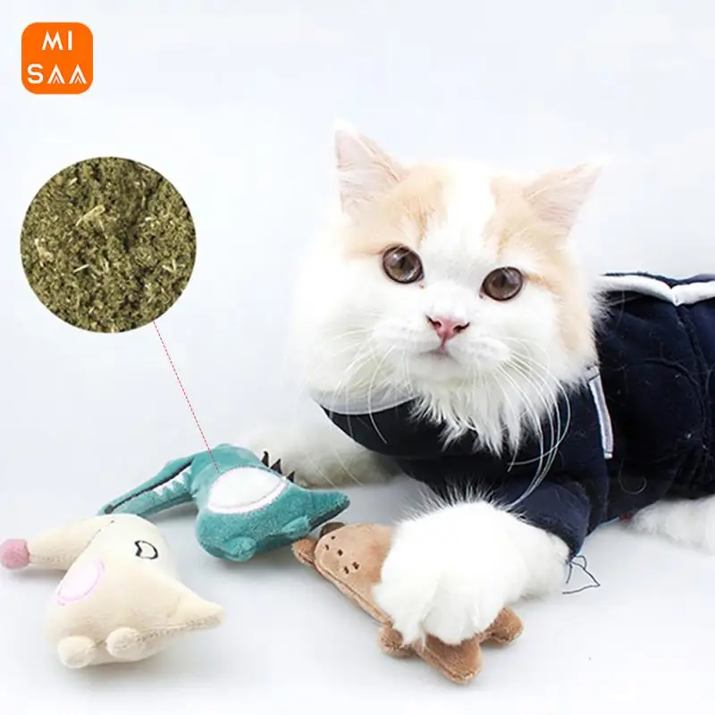 

Игрушки С Кошачьей Мятой для шлифовки зубов, веселая искусственная игрушка для кошек, игрушка для домашних животных, котят, жевательная игр...