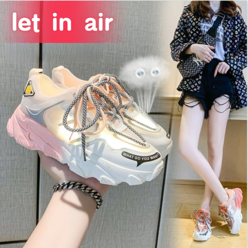 Rainbow Autumn Hot Sale New Style Sports  Shoes Women Shoes Zapatos De Mujer  Platform Shoes  Sneakers Women Zapatillas Sneakers