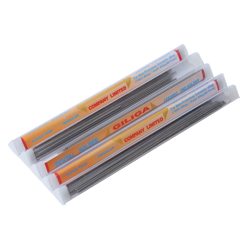 3Pcs Tube High Temperature Welding Rod NiCr Alloy For PFM Soldering For NiCr Alloy Dental Lab Product Materials