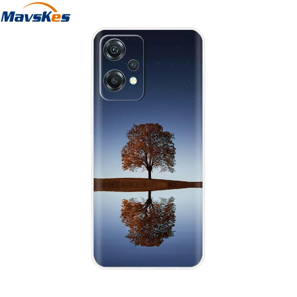 Чехол для OnePlus Nord CE 2 Lite чехол CPH2381 CE2 милый мягкий из жидкого силикона телефона 5G