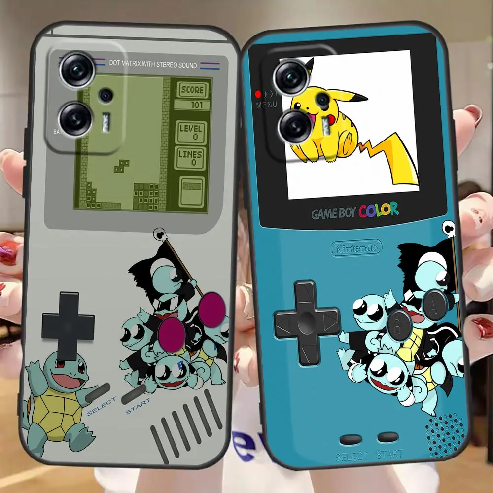 

Cartoon Game-Boy P-Pokemon Case For Redmi Note 12 11 10 9T 9S 9 8T 8 7 6 5 5A 4 3 A1 GO Pro Aprime 5G 4G Case Funda Cqoue Shell