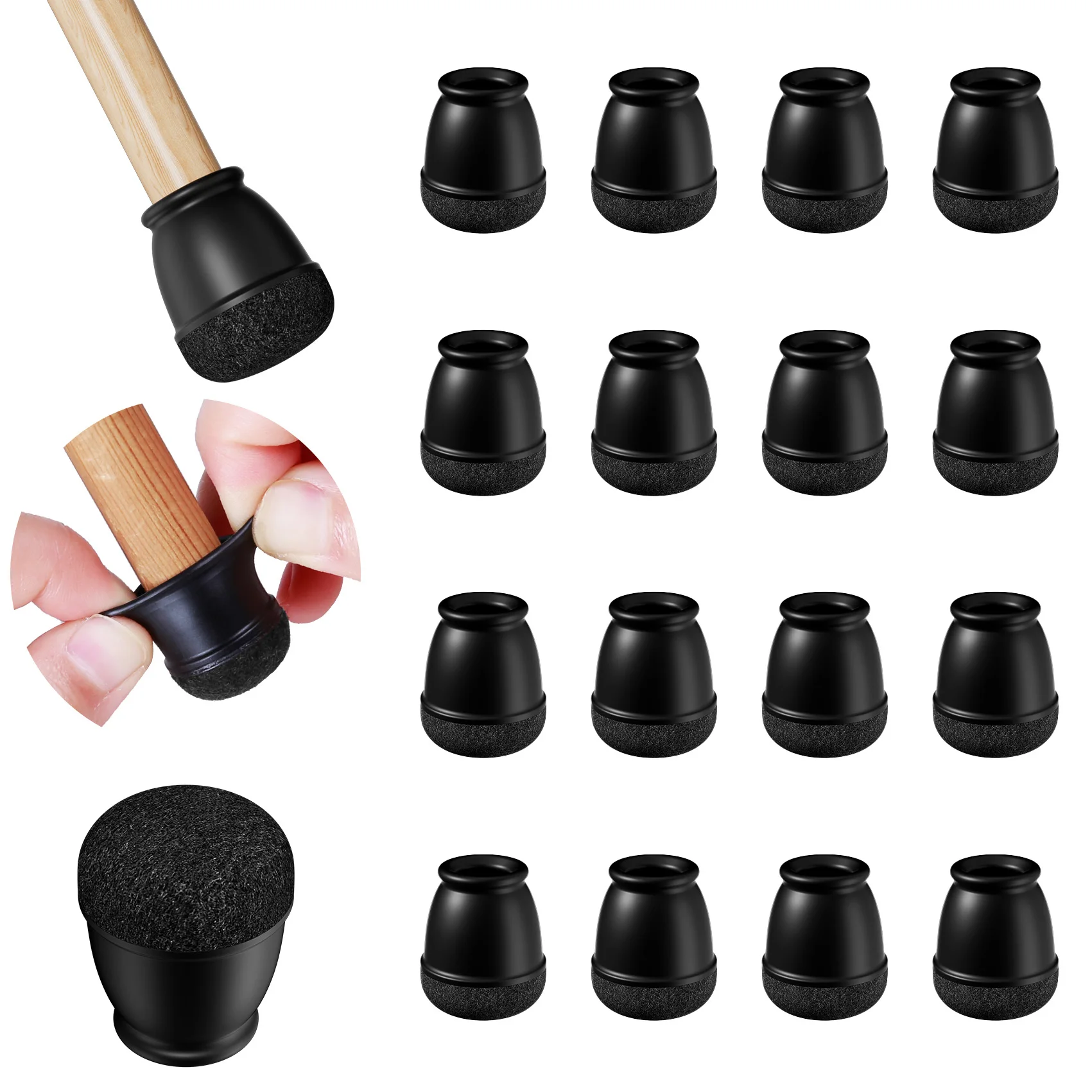 

Силиконовые накладки на ножки стула 16 шт.