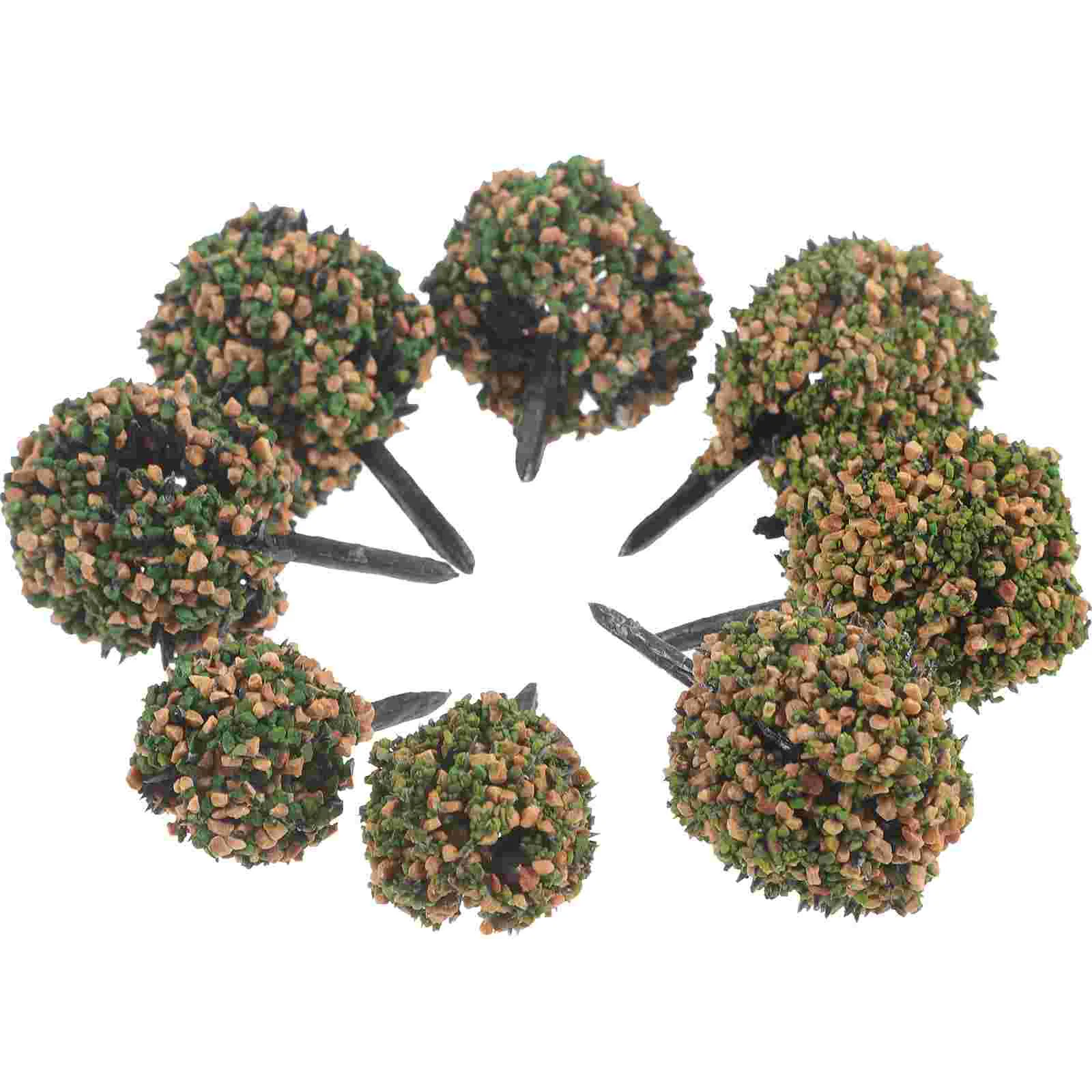 

DIY Miniature Shrub Cluster Decor Decorate Static Model Small Tuft Plastic Fake Field Bush