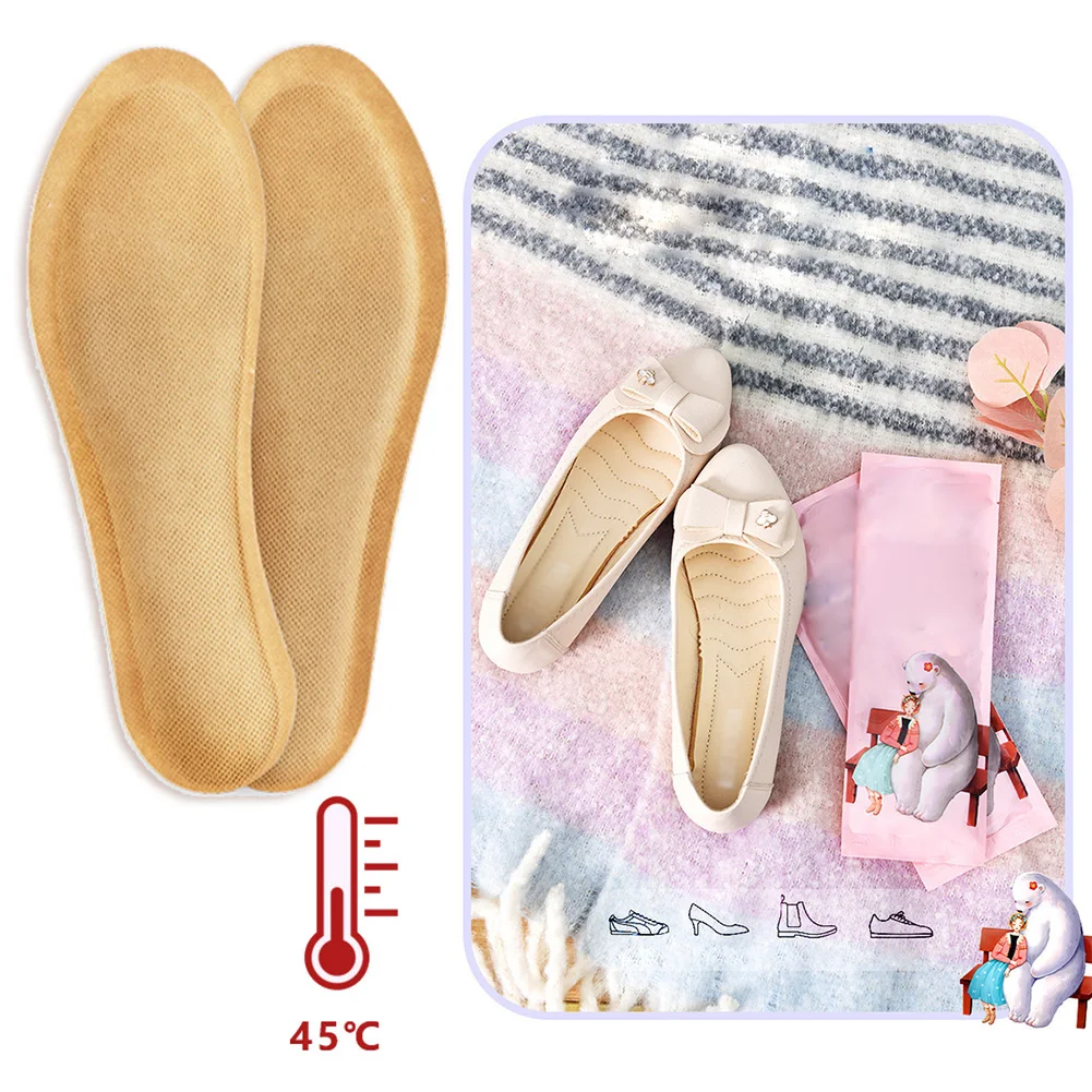 5pairs Self Heated Thermal Insoles For Feet Warm Memory Foam Massage Insoles For Shoes Unisex Winter Sport Feet Care Shoes Pads