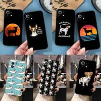 jack russell terrier dog phone case for redmi k40 k30 k20 pro plus k50 gaming extreme go 8 8a 9 9a 9c 9t 10 10x black silicone
