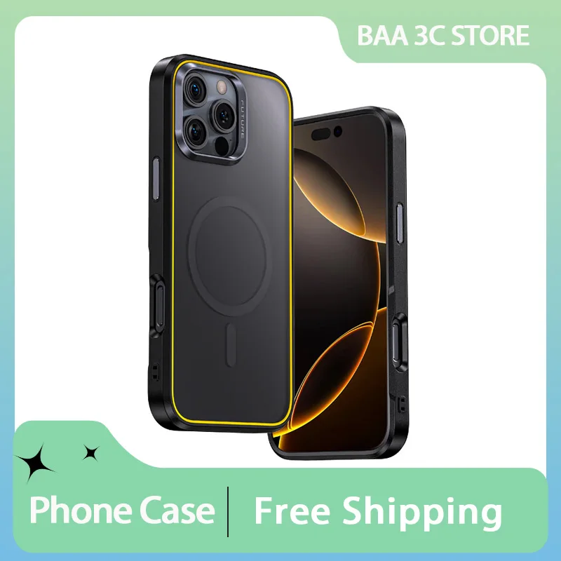 Чехол для телефона Aohi P4U MagSafe с магнитной зарядкой прозрачный чехол-скраб мягкий