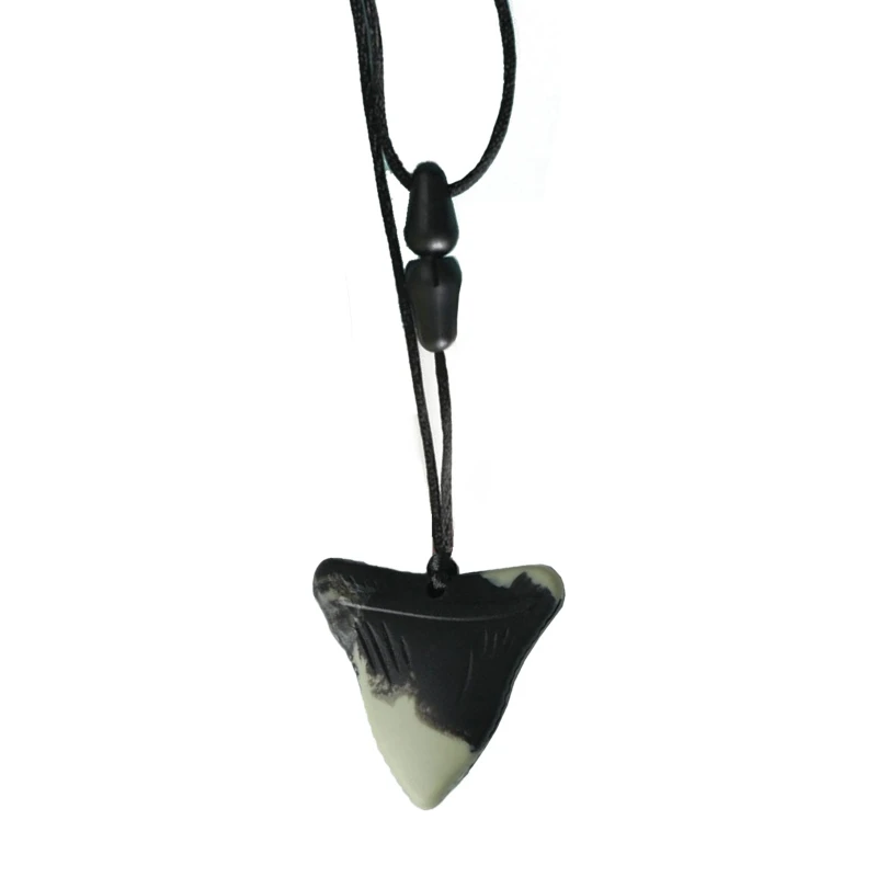 

Cute Shark Tooth Chew Necklace for Kids Baby Todder Boy Girls BPA Free Silicone