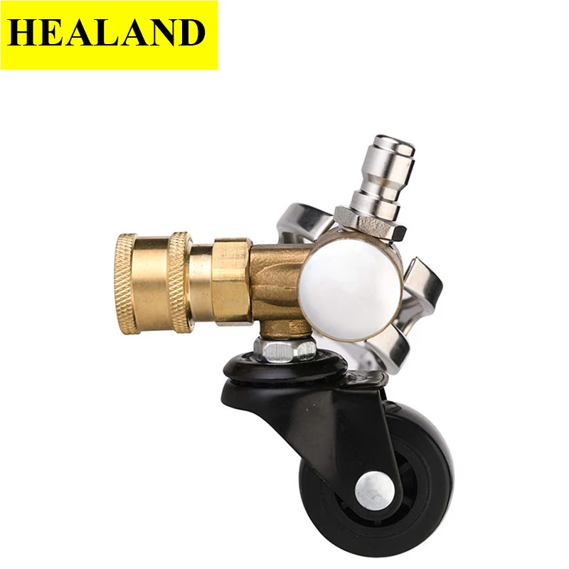 Chassis Cleaning Swivel Wheel for Pressure Washer Gun Cleaner Adapter for Karcher Snow Foam Lance Water Jet High Pressure