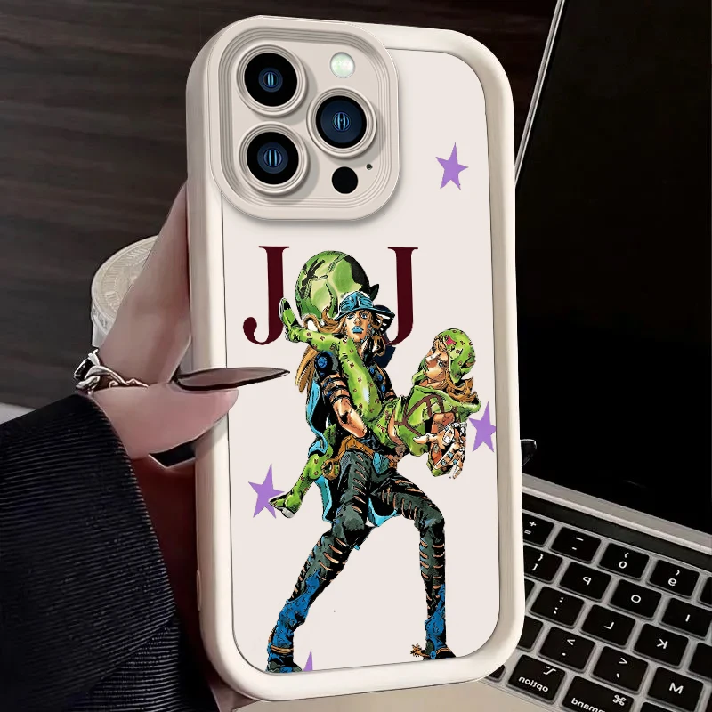 Фото Яркий силиконовый чехол J-JoJo's Bizarre Adventure Vibrant Gyro Zeppeli для iPhone 17 Air 16 E 15 14 Plus 13 12 Mini 11 Pro Max №3
