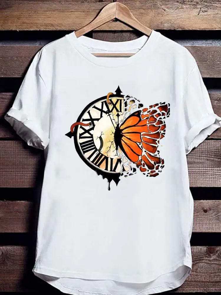 

Футболка женская с цветочным принтом, модная повседневная тенниска в винтажном стиле 90-х годов, графическая майка с коротким рукавом