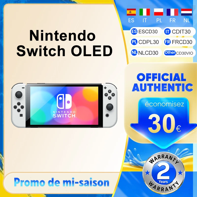 Nintendo Switch OLED Model Joy‑Con Handle Enhanced Audio Adjustable Console Stable TV Mode Video Game Model 7