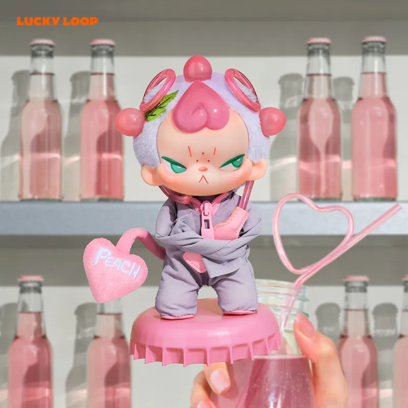 Плюшевый брелок Lucky Loop Kooie Cool Blind Box в виде виниловой фигурки Orange Soda, декоративное украшение, украшение для стола, подарок для коллекционеров (art.: 3920db909aedf) - 3920db909aedf