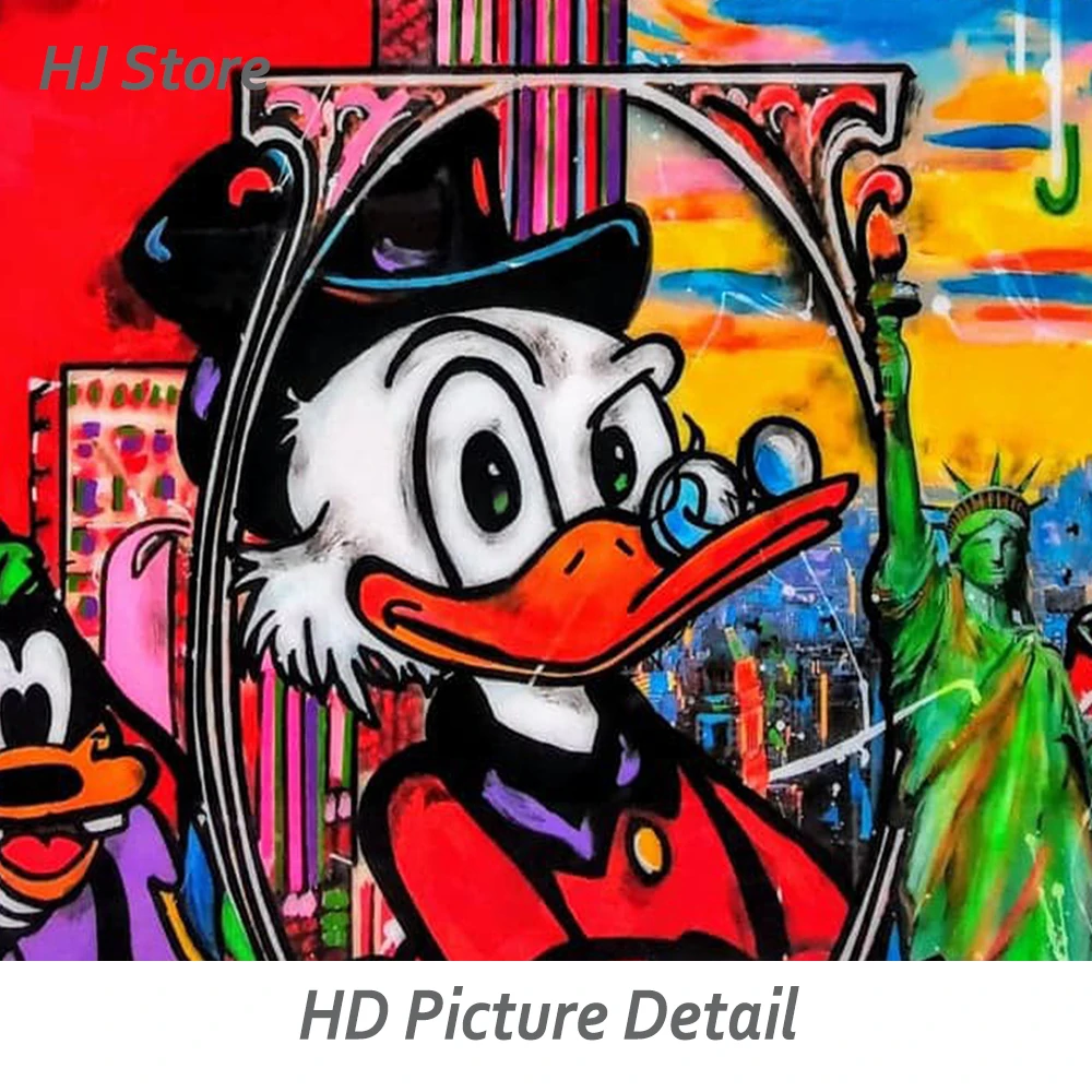 Дональд Дак деньги книги по искусству плакаты и принты Бэнкси граффити