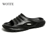 wotte eva mens slippers sofa slides men sandals soft indoor bath home slippers women thick sole anti slip mute summer shoes