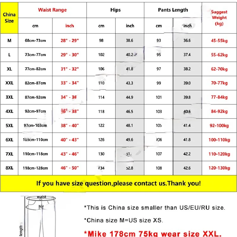 2023 New Plus Size Jeans Men's Loose Jogging Street Wear Casual Fashion Pants Knee Length Denim Pants Street Wear