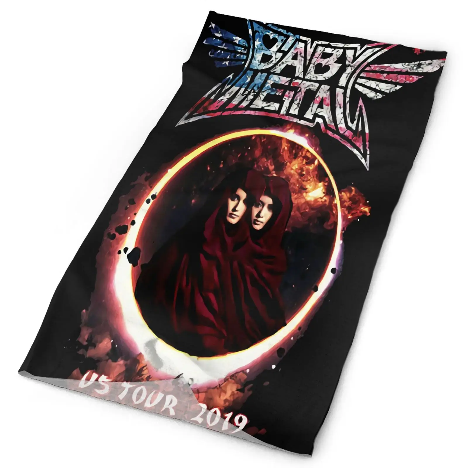 

Babymetal Band Tour 2019 Reprinted Men's Bandana Winter Fishing Mask Bandana Winter Face Mask Buff On Neck Bandana Ski Fashion