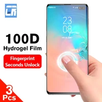3pcs screen protector hydrogel film for samsung galaxy s20 s10 s9 s8 plus s21 ultra protective film for samsung note 8 9 10 plus