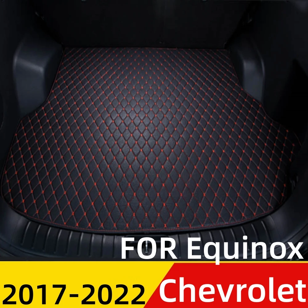 

Коврик для багажника автомобиля для Chevrolet Equinox 2017-22, для любой погоды, XPE, плоский, боковой, задний, грузовой, коврик, подкладка, задние части багажника, коврик для багажа