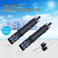 ip68 waterproof solar pv diode connector with 10a 15a diode for solar system