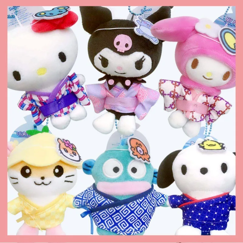 

Anime Hello Kitty Sanrio Cinnamoroll Plush Doll Kuromi Toy Pendant Melody