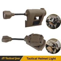airsoft helmet light charge mpls 4 mode green red ir laser helmet lamp fast military helmet flashlight