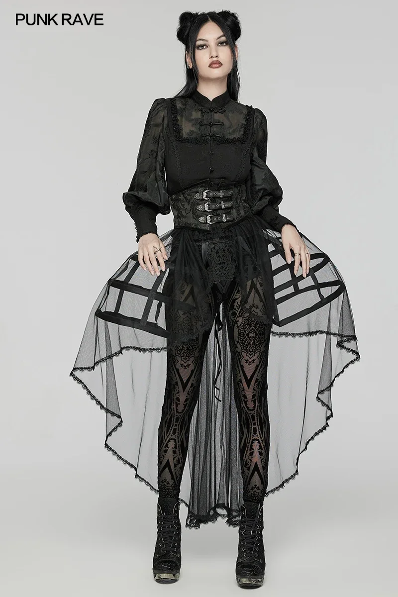 Женская трехслойная юбка в стиле Панк RAVE &quotЛолита&quot барокко