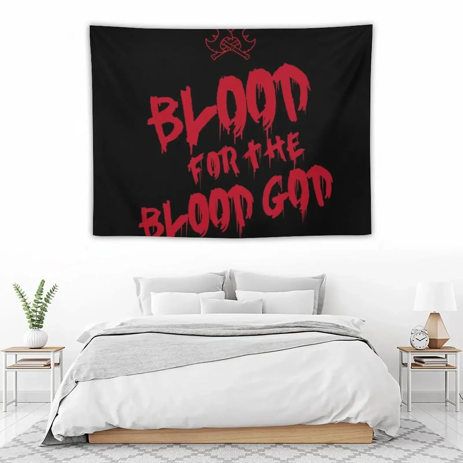Гобелен Khorne с изображением хаоса Бога графетти-кровь для Фантазийная версия