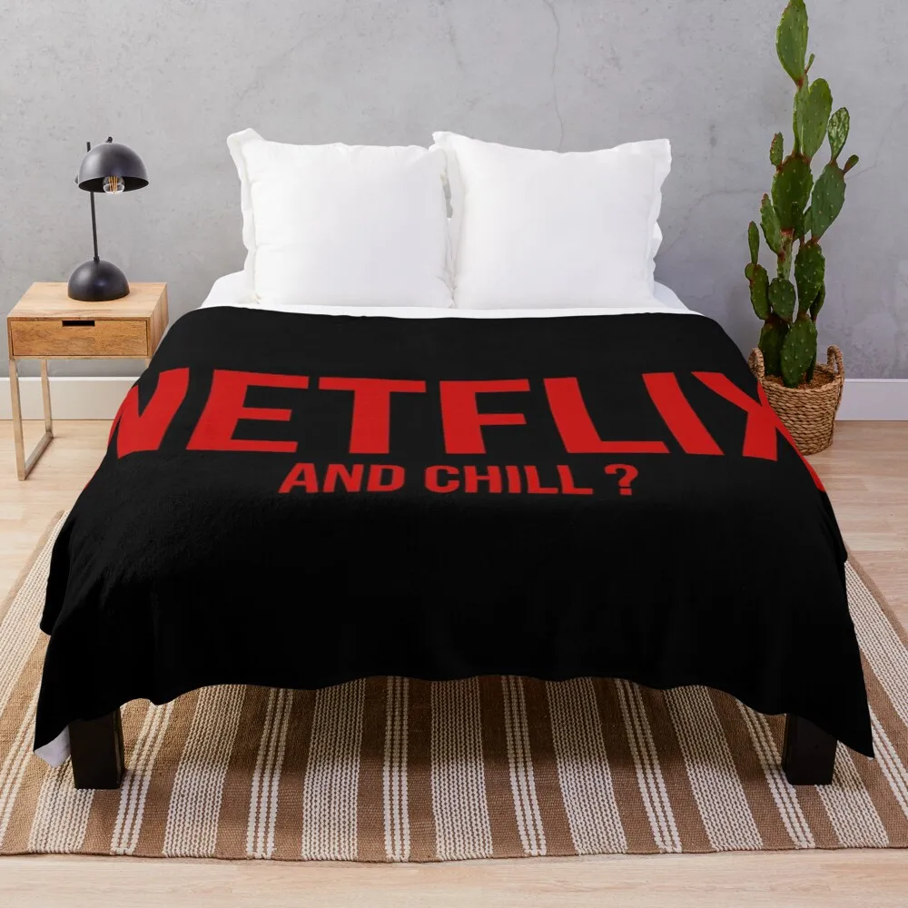 

Плед Netflix И chill, покрывало для кемпинга, плед для дивана