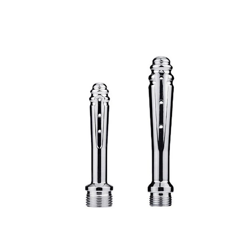 

New Stainless Steel Metal Anal Cleaner Bidet Faucets Rushed Anal Douche Shower Cleaning Enemator Enema Butt Plugs Tap Adult