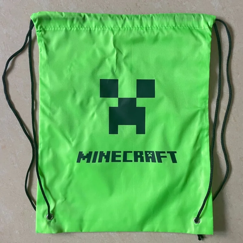 Minecraft сумка на шнурке рюкзак мультфильм аниме сумки плечо складная спортивная