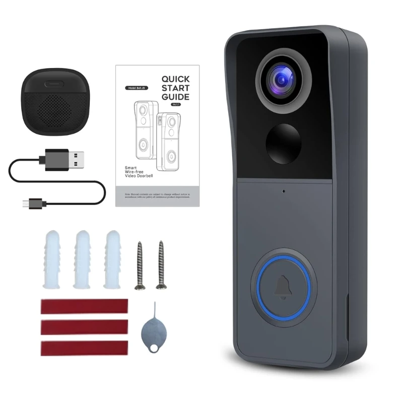 

WiFi Doorbell Camera withChimes NightVisions & InstantNotifications Home
