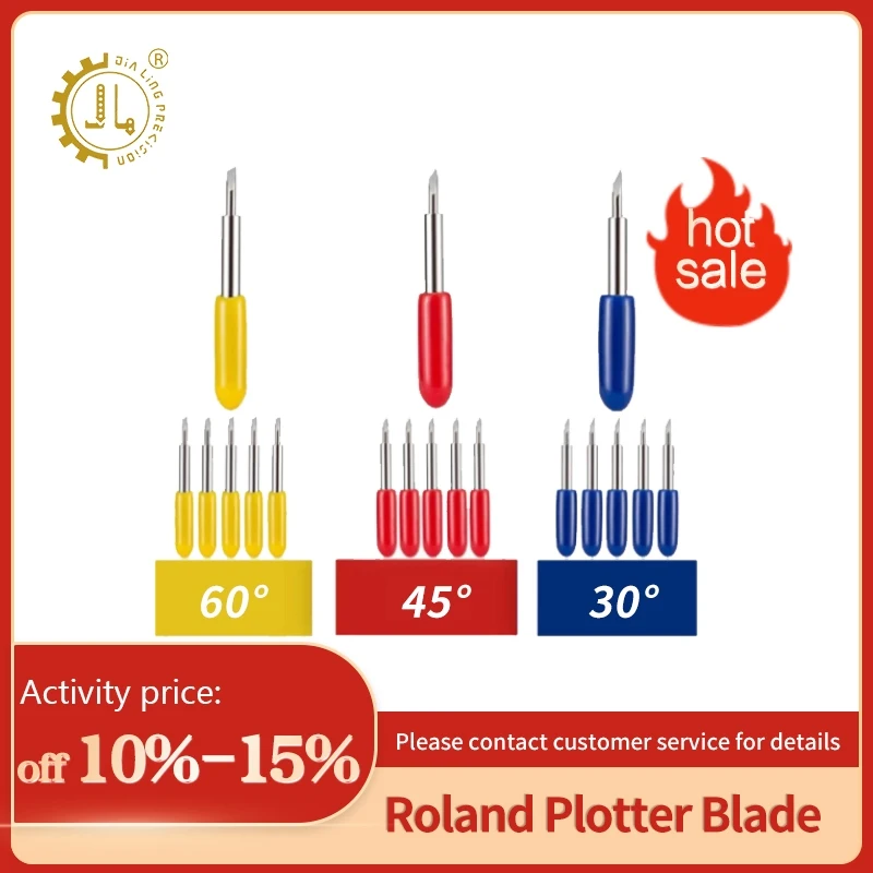 

JIALING 10PC Roland Cutter Plotter Blade Letter Engraving Tools Computer Lettering Knife Engraving Bits For Lettering