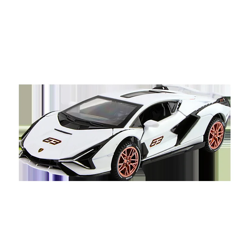 

Flash Alloy Car Model Pull Back Sound and Light Children's Toy Sports Car Ornament