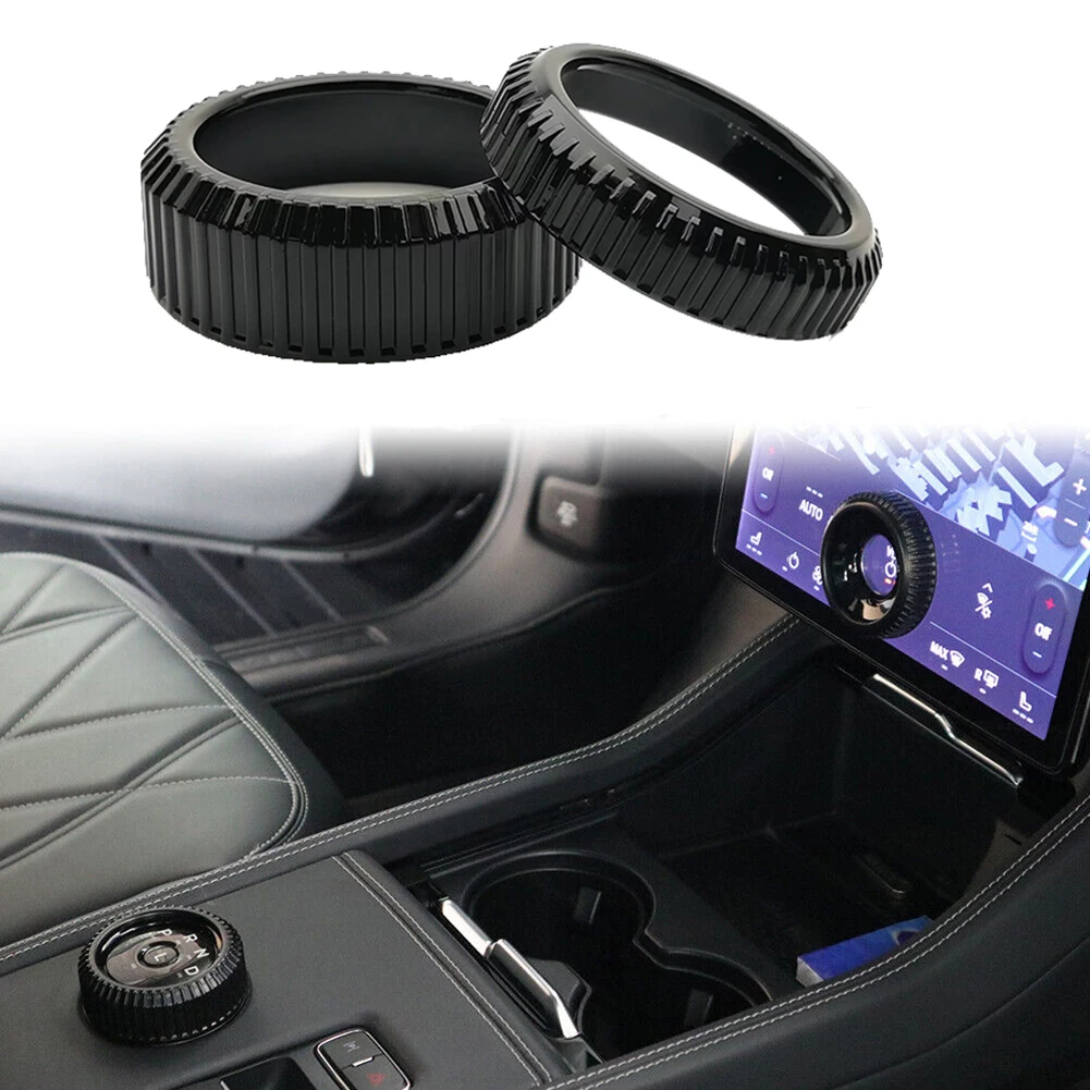 

Car Radio Volume Control Knob Shift Knob Metal Cover Set Zinc Alloy Protector Interior Accessories For Mustang Mach E 2021-2023
