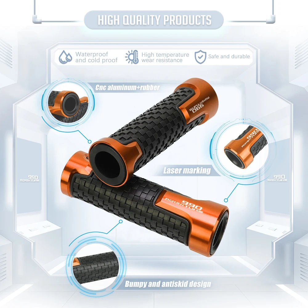 

Мотоциклетные Нескользящие ручки 990 дюйма, 22 мм, для ADV ADVENTURE R S 7/8 Adventure/S/R 990