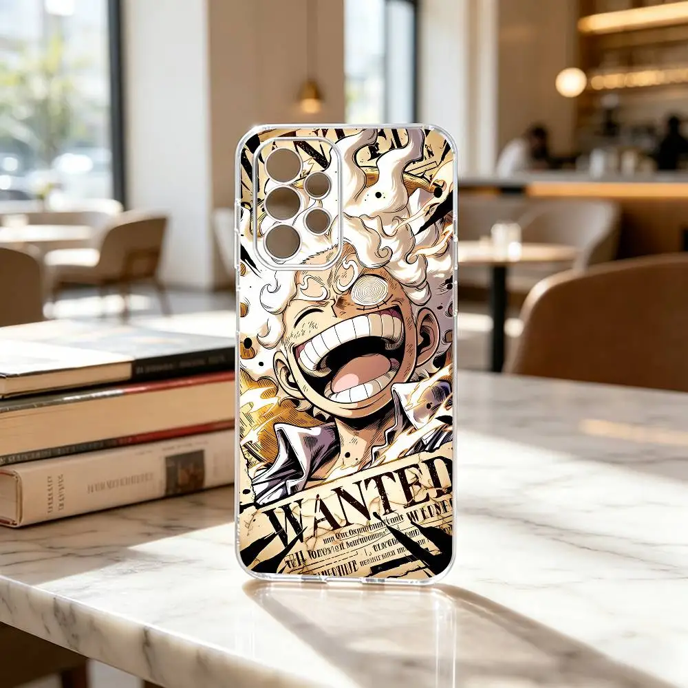 Фото Прозрачный чехол для телефона One Piece Luffy Gear 5 (аниме) для Samsung S25, S24, S21, S22, S23, S30, Ultra, S20, Plus, Fe №4