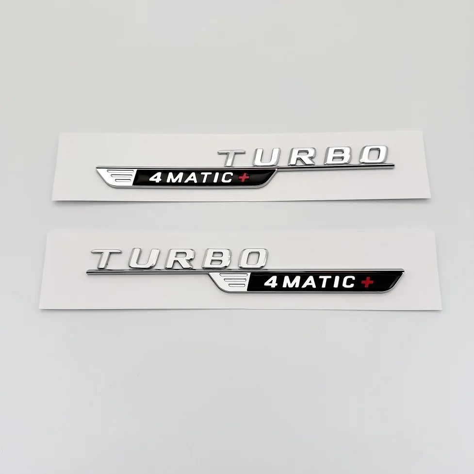 

2024 новые буквы Numbe TURBO 4MATIC + эмблема для GT E53 GLE53 A35 A45s CLA35s CLA45s наклейка на боковое крыло автомобиля