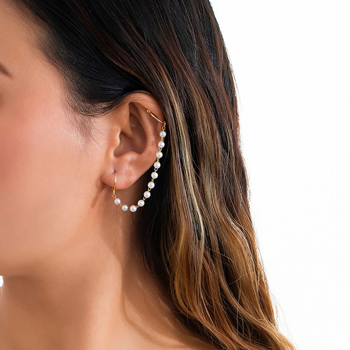

Boho Star Pendant Earrings Women's Vintage Imitation Pearl Beaded Beaded Tassel Ear Buckle Stud Earring Girls Fashion Jewelry