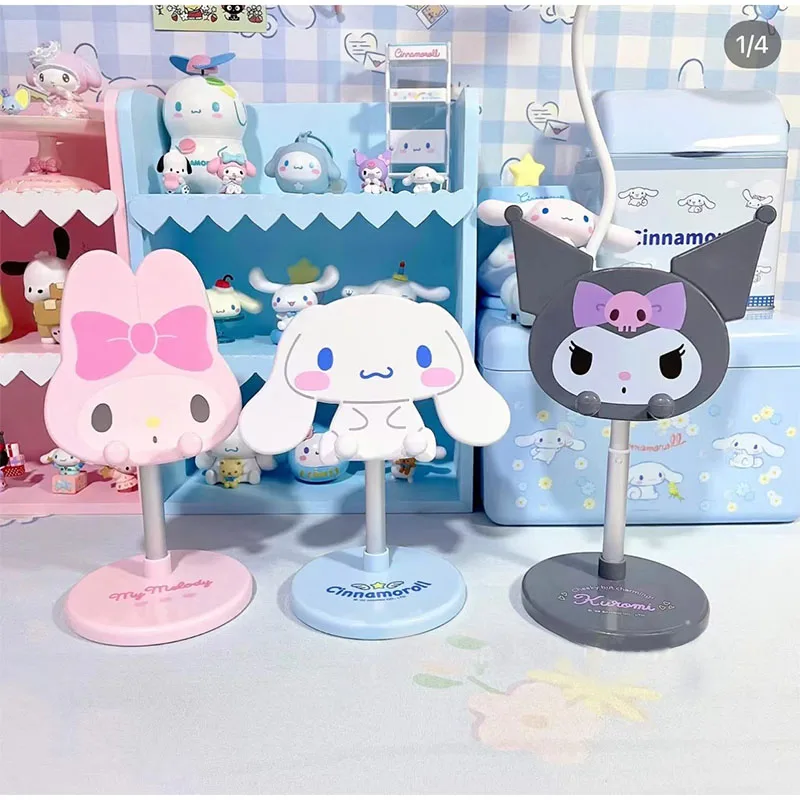 

Sanrio Mymelody Kuromi Cinnamoroll Kawaii Новый мультяшный милый регулируемый держатель для планшетов креативные подарки