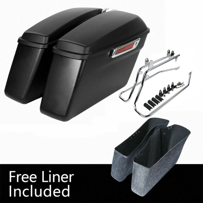 

Мотоциклетные жесткие седельные сумки, седельные сумки, конверсионные кронштейны для Harley Heritage Softail Fatboy FLST FXST Deluxe 1984-2017