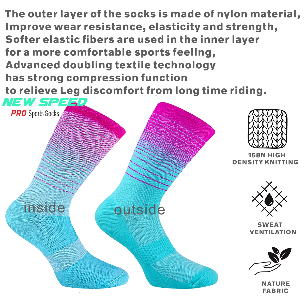 TIMUBIKE Sport Socks Unisex Cycling Socks Men Outdoor Sports Socks Bike Footwear for Road Bike Socks Running Basketball
