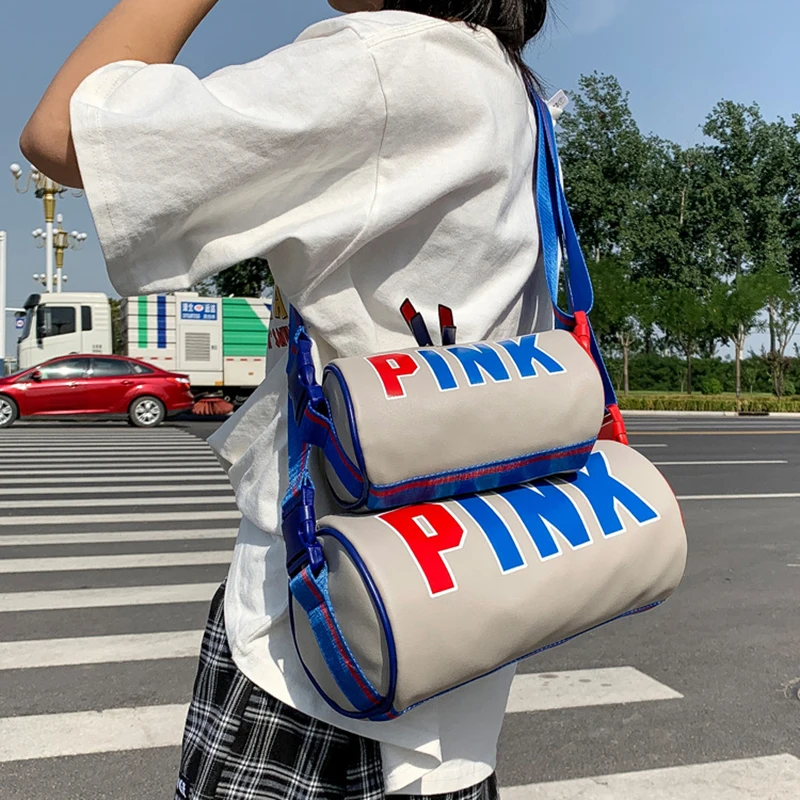 Small Sports Bag for Women Leather Gym Handbag Fitness Crossbody Travel Phone Weekend Mini Fashion Female Shoulder Cross Bag